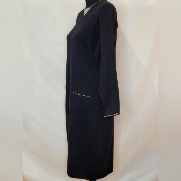 Don Sayres-Wellmore Vintage Black Cocktail Dress - Size 8 - Picture 2 of 12